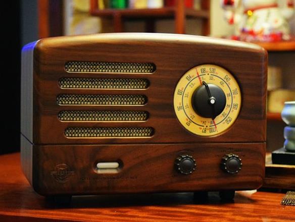 猫王2典藏级复古原木收音机